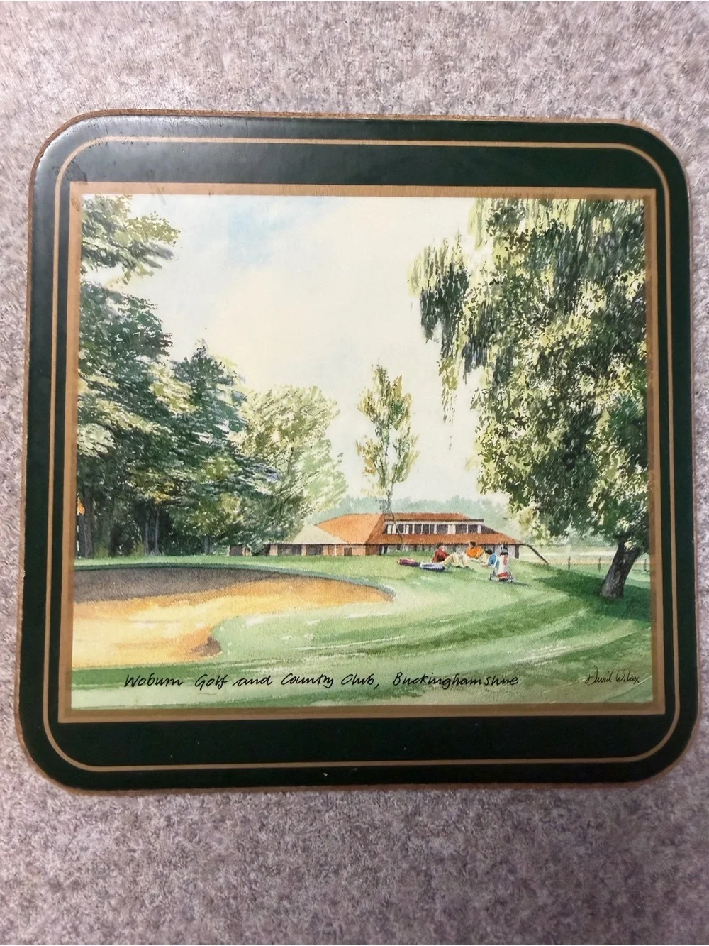 Vintage Pimpernel Cork Backed British Championship Golf Coasters (Set of 5)